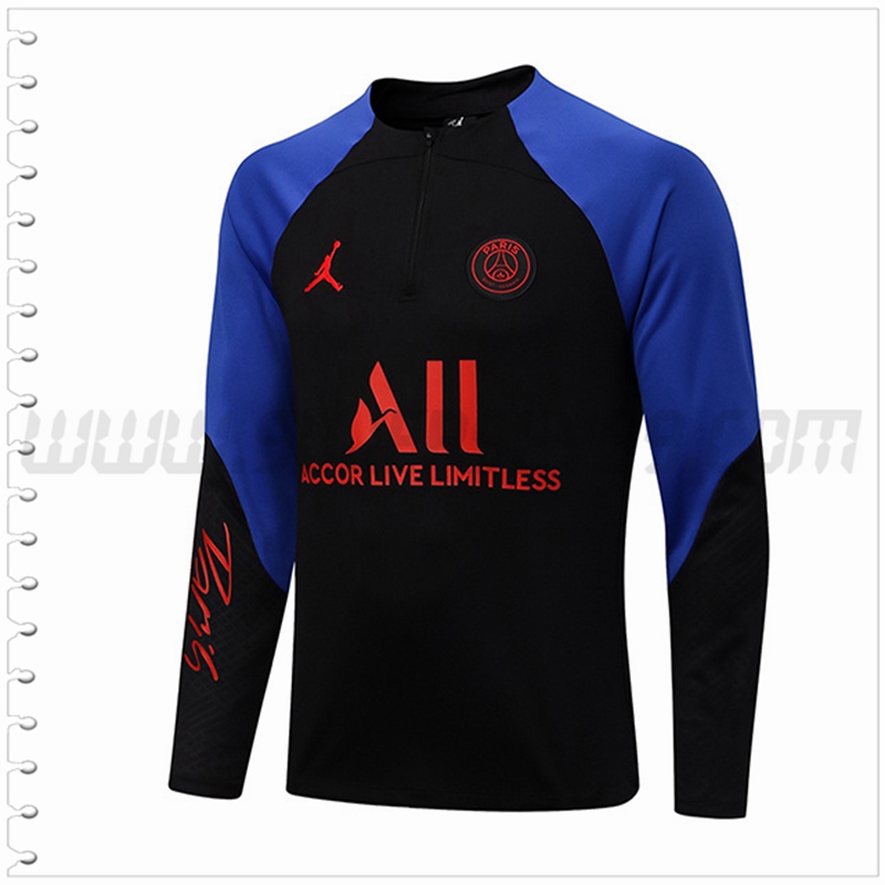 Sudadera Entrenamiento Jordan PSG Azul/Negro 2022 2023