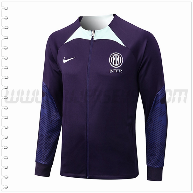 Chaqueta Futbol Inter Milan Púrpura 2022 2023