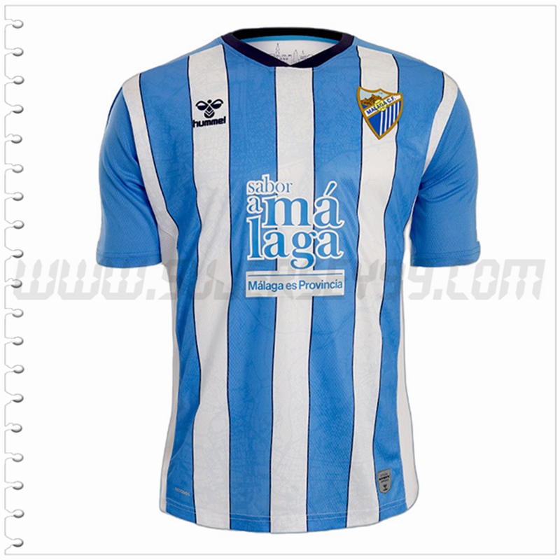 Primera Nuevo Camiseta Malaga Azul Blanco 2022 2023