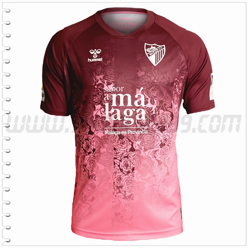 Segunda Nuevo Camiseta Malaga Rojo Ladrillo 2022 2023