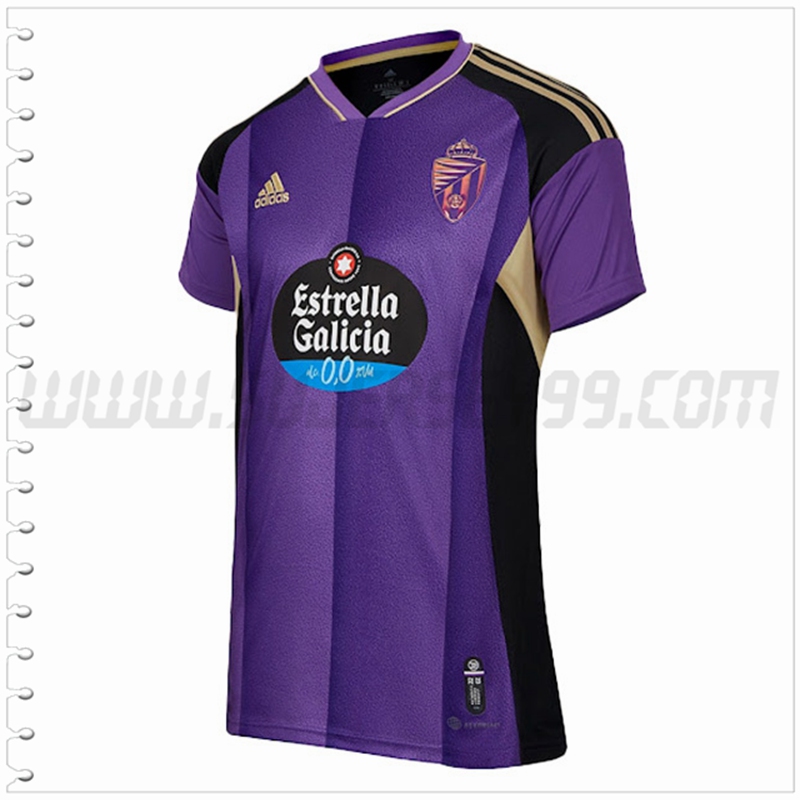 Segunda Nuevo Camiseta Real Valladolid Púrpura 2022 2023