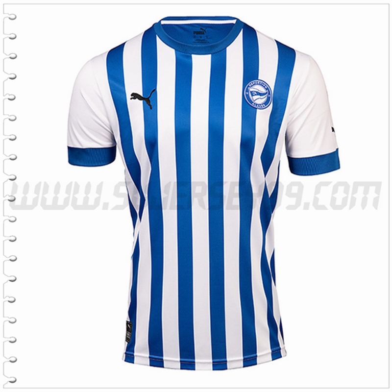 Primera Nuevo Camiseta Alaves Azul Blanco 2022 2023