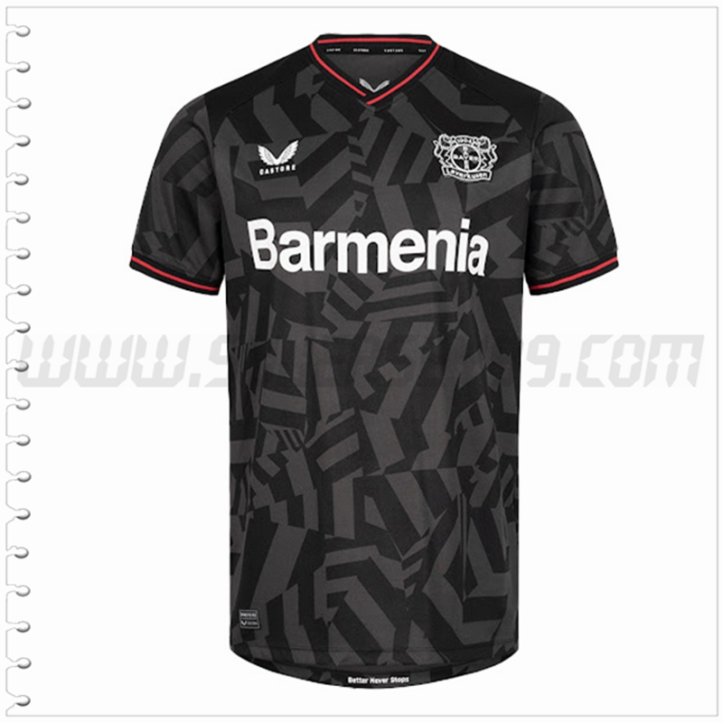 Segunda Nuevo Camiseta Bayer 04 Leverkusen Negro 2022 2023