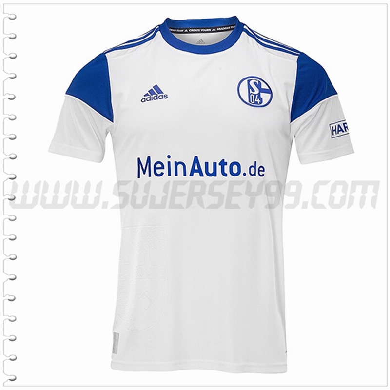 Segunda Nuevo Camiseta Schalke 04 Blanco 2022 2023