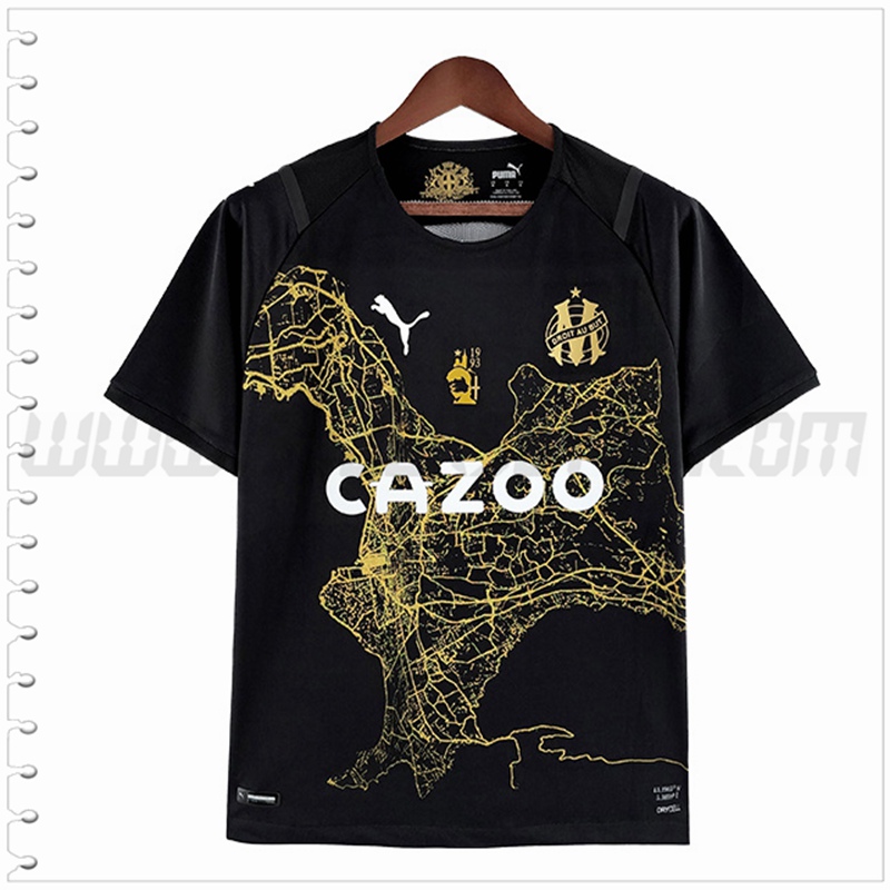 Nuevo Camiseta Marsella OM Negro Conmemorativo 2022 2023