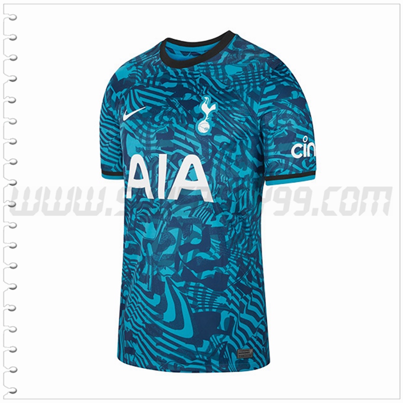 Tercera Nuevo Camiseta Tottenham Hotspurs Azul marino 2022 2023