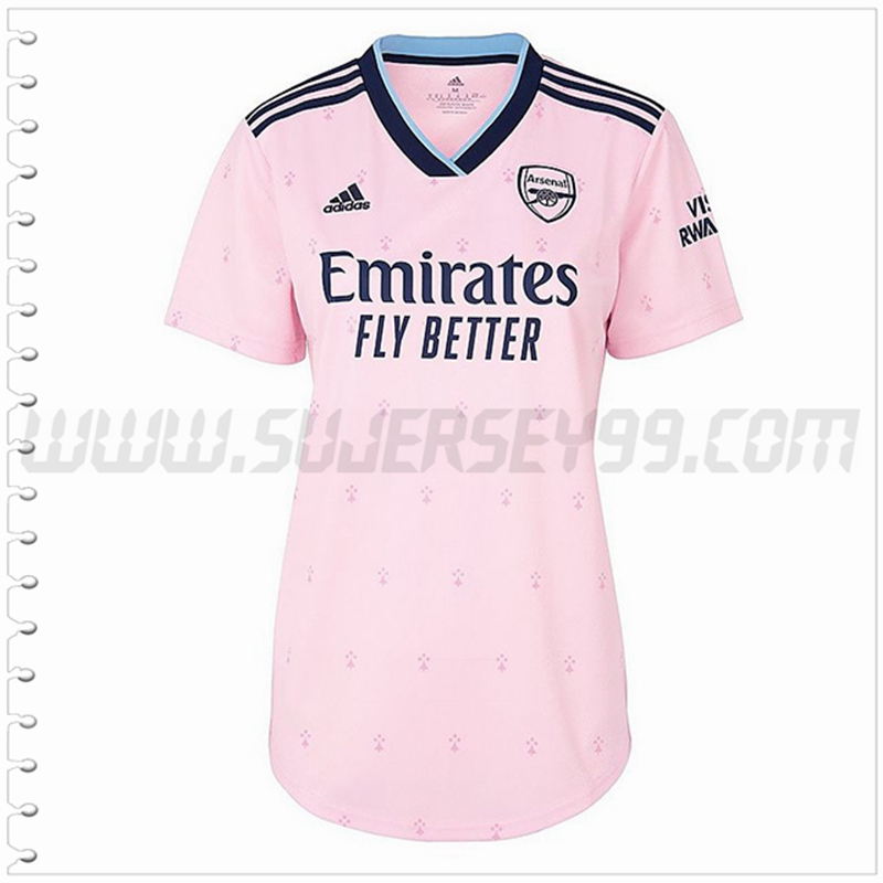 Tercera Camiseta Futbol Arsenal Mujer 2022 2023