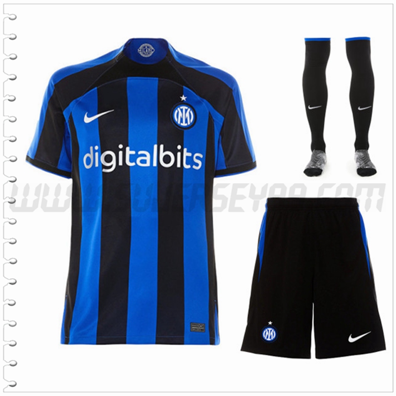 Primera Equipacion del Inter Milan (Pantalones + Calcetines) 2022 2023