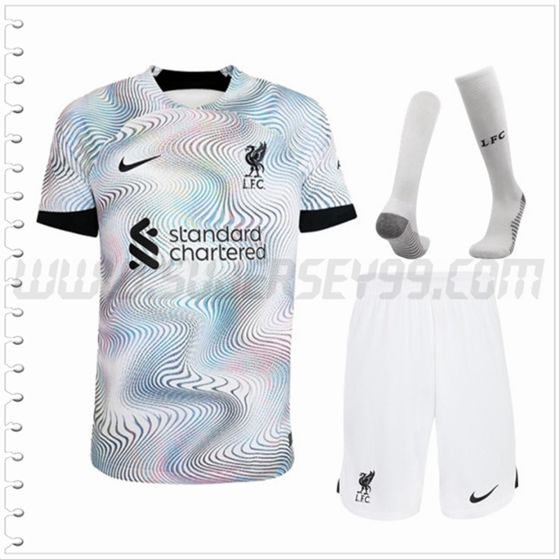 Segunda Equipacion del FC Liverpool (Pantalones + Calcetines) 2022 2023