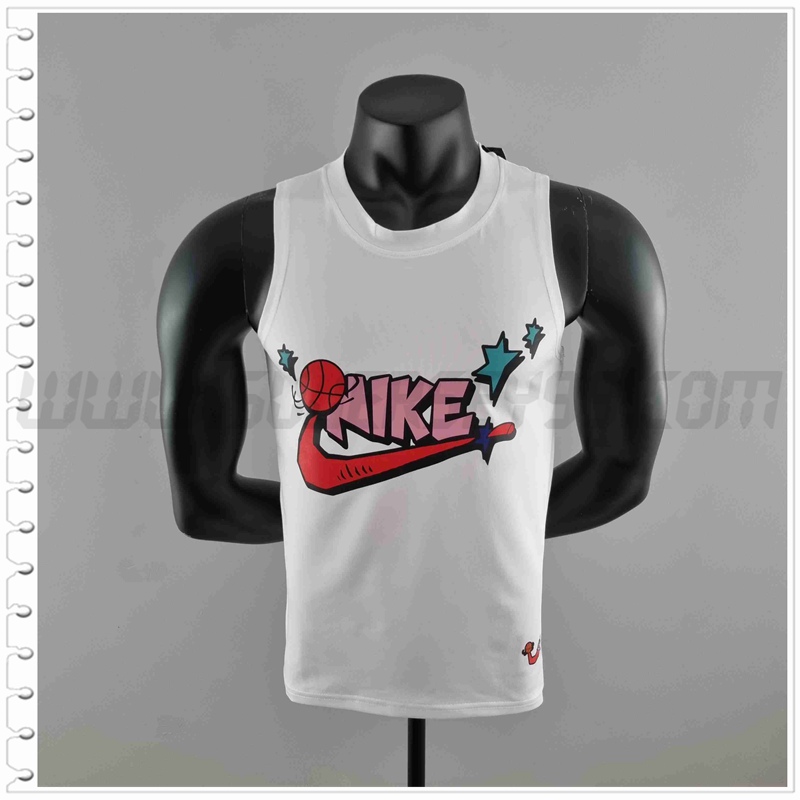 Camiseta NBA sin mangas Blanco #K000196