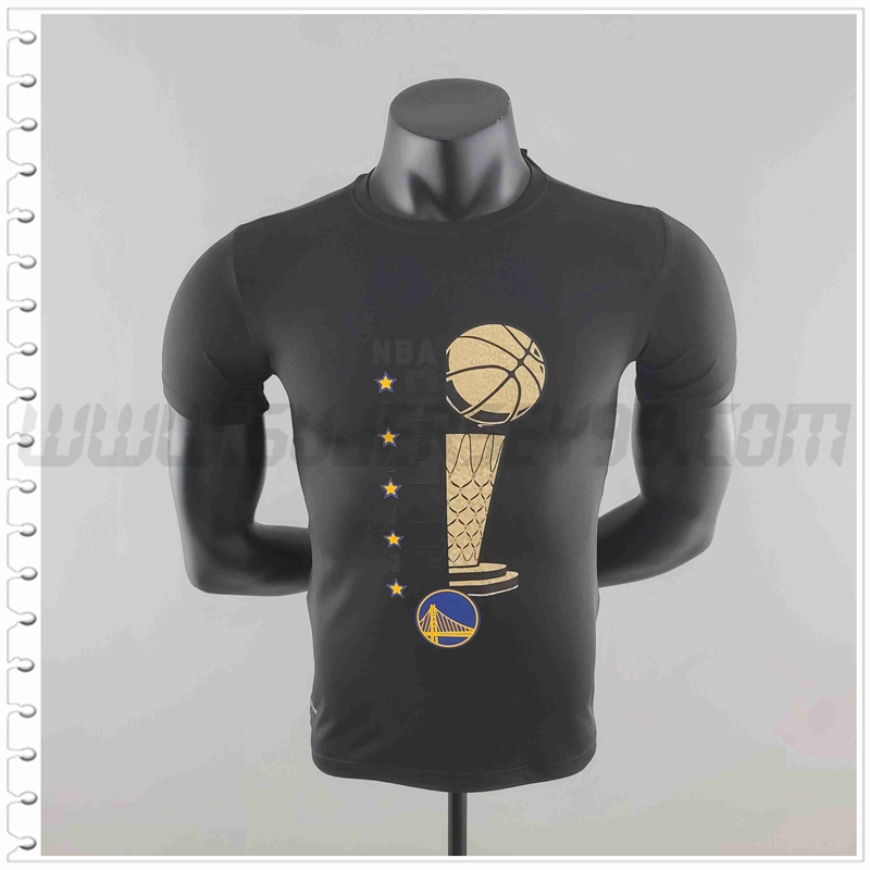 NBA Golden State Warriors Camiseta Entrenamiento Negro #K000218