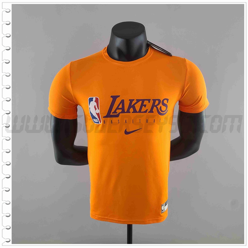 NBA Los Angeles Lakers Camiseta Entrenamiento Naranja #K000220