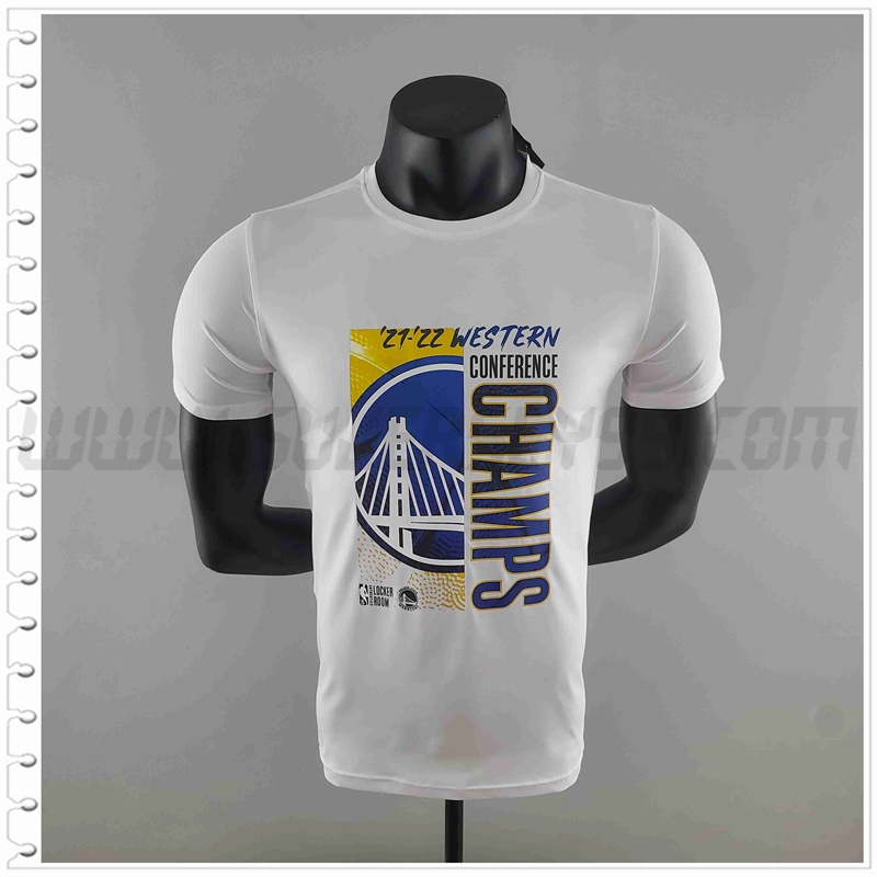 NBA Golden State Warriors Camiseta Entrenamiento Blanco #K000224