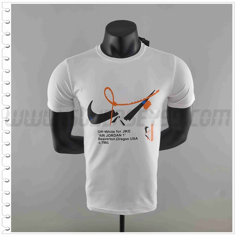 Camiseta NBA Entrenamiento Negro Blanco #K000225