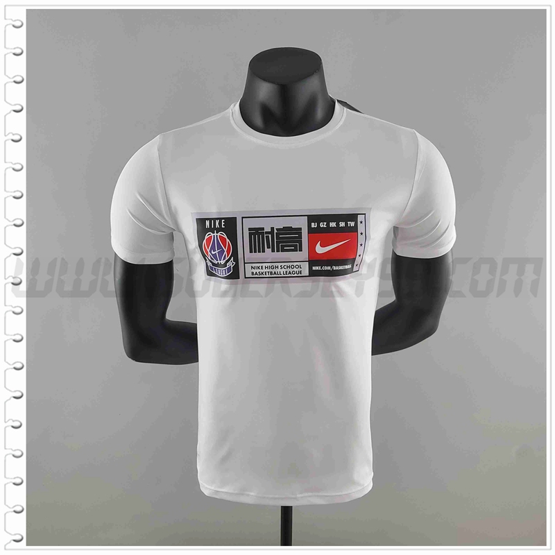 Camiseta NBA Entrenamiento Blanco #K000237