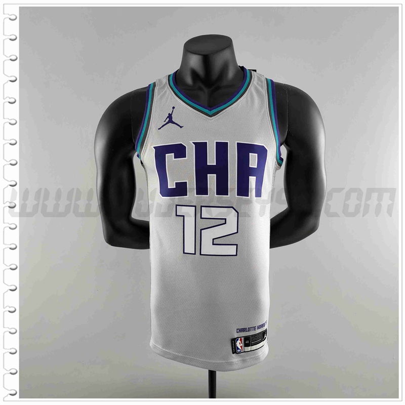 Camiseta Charlotte Hornets (OUBRE JR. #12) 2019 Gris