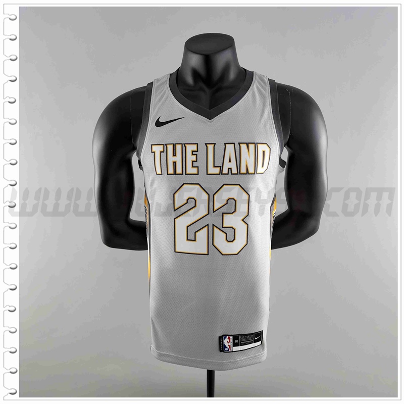 Camiseta Cleveland Cavaliers (JAMES #23) 2018 Gris