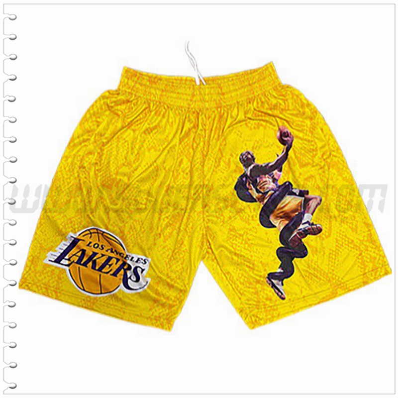 Pantalones Cortos NBA Los Angeles Lakers Amarillo