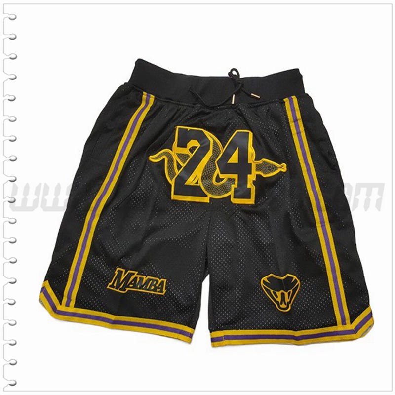 Pantalones Cortos NBA Los Angeles Lakers Negro