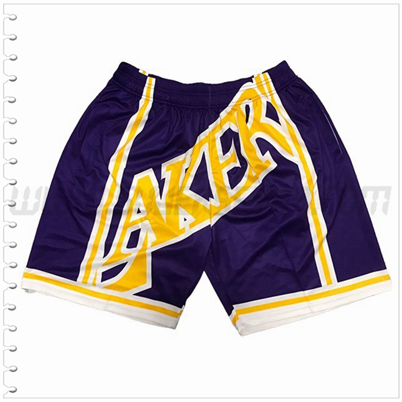 Pantalones Cortos NBA Los Angeles Lakers Púrpura