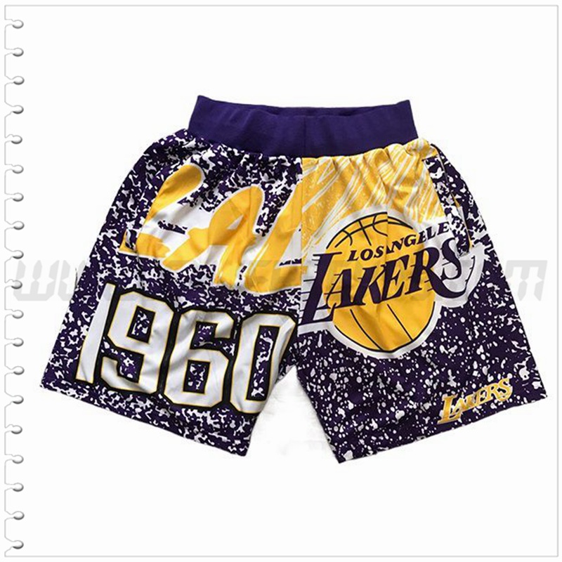 Pantalones Cortos NBA Los Angeles Lakers Púrpura