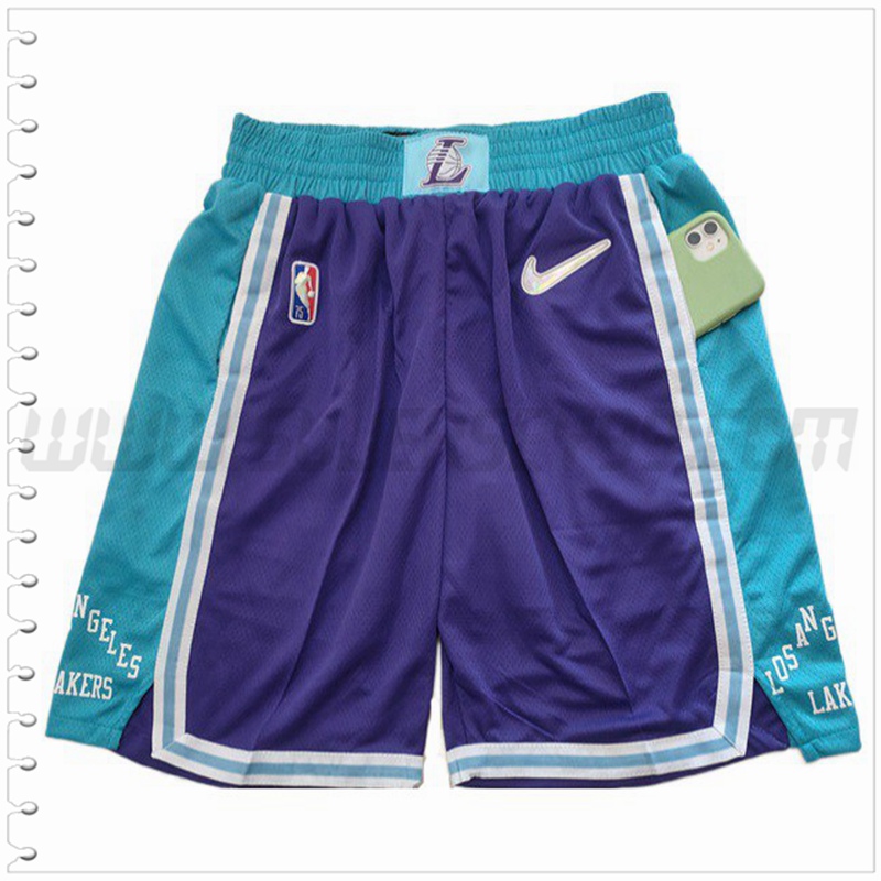 Pantalones Cortos NBA Los Angeles Lakers Púrpura