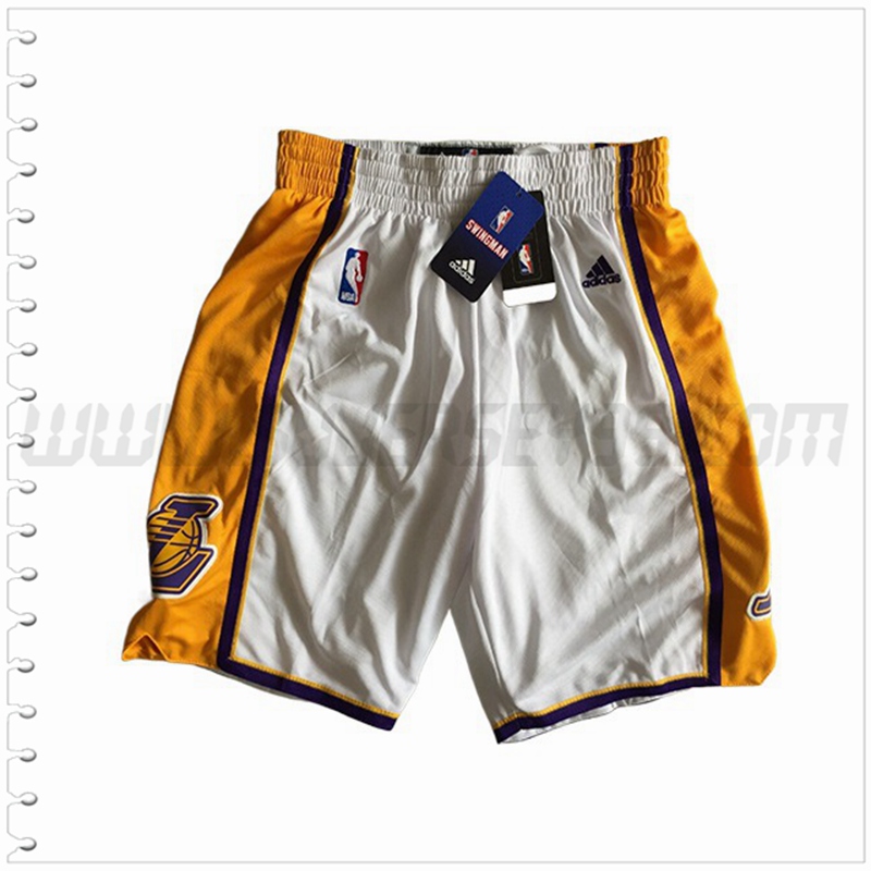 Pantalones Cortos NBA Los Angeles Lakers Blanco