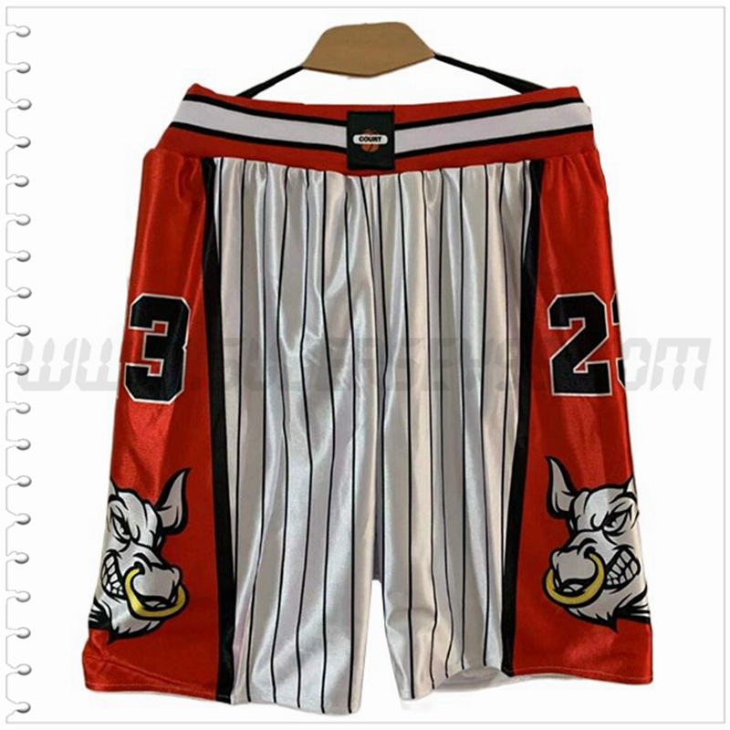 Pantalones Cortos NBA Chicago Bulls Blanco/Rojo