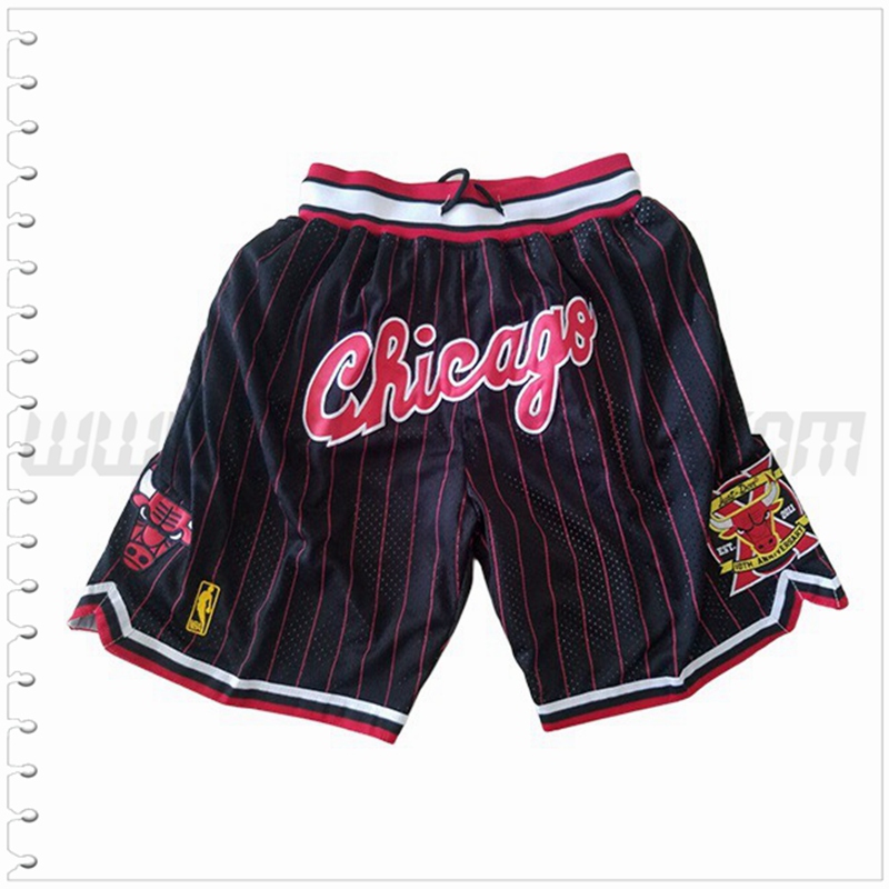 Pantalones Cortos NBA Chicago Bulls Negro