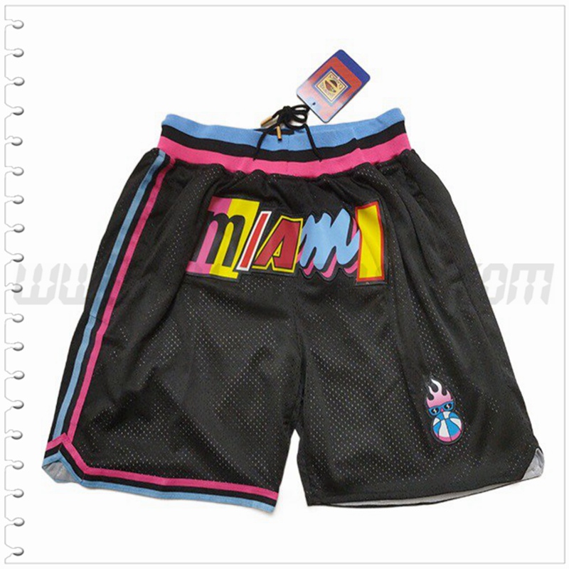 Pantalones Cortos NBA Miami Heat Negro