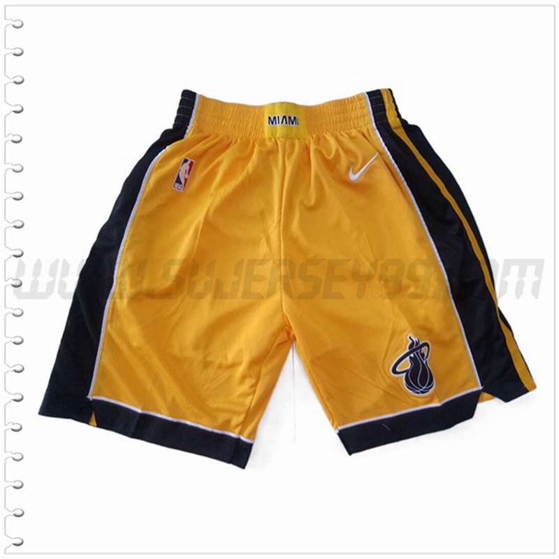 Pantalones Cortos NBA Miami Heat Amarillo