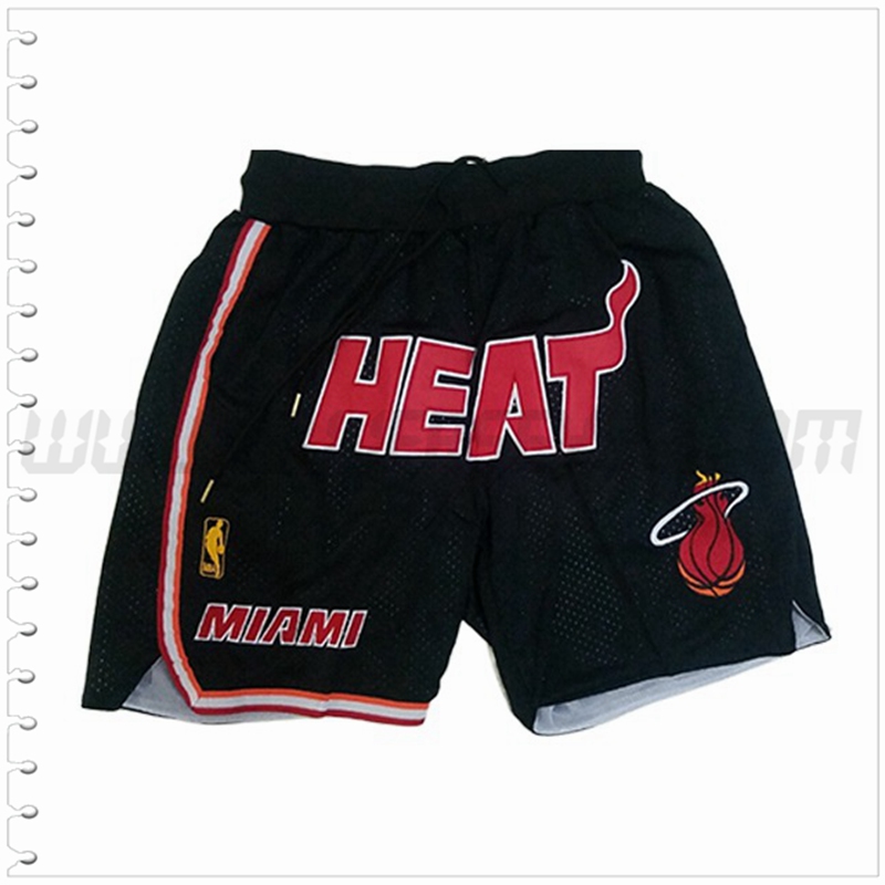 Pantalones Cortos NBA Miami Heat Negro