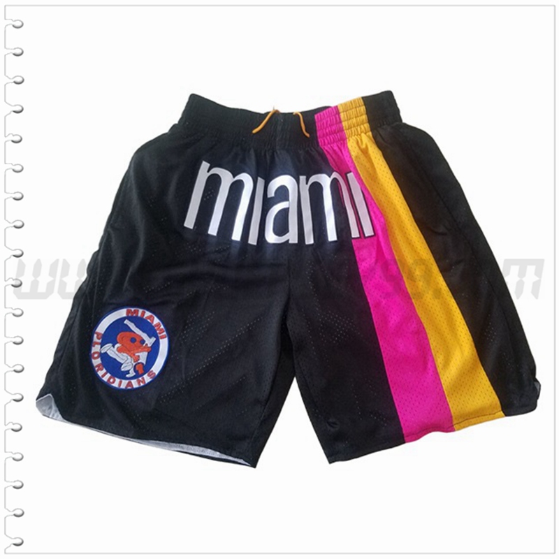 Pantalones Cortos NBA Miami Heat Negro