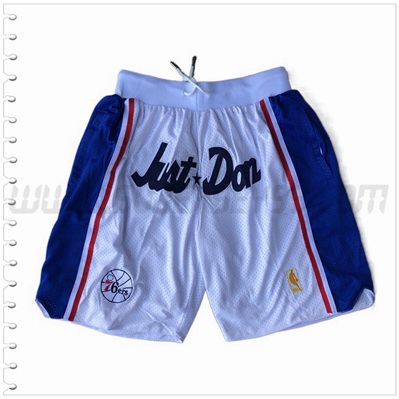 Pantalones Cortos NBA Philadelphia 76ers Blanco