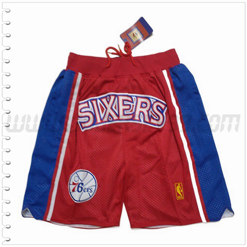 Pantalones Cortos NBA Philadelphia 76ers Rojo