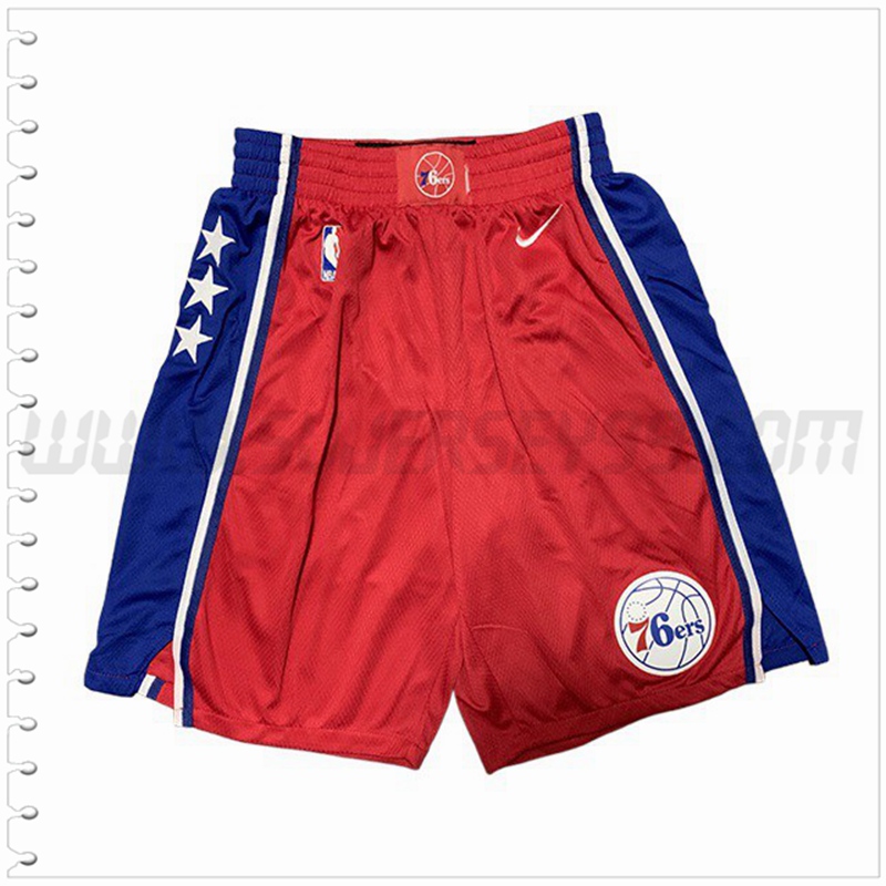 Pantalones Cortos NBA Philadelphia 76ers Rojo