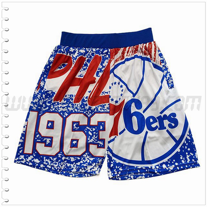 Pantalones Cortos NBA Philadelphia 76ers Azul