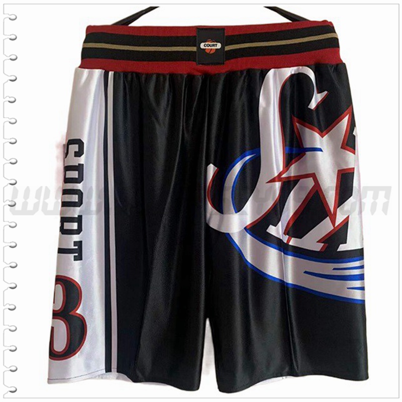 Pantalones Cortos NBA Philadelphia 76ers Negro