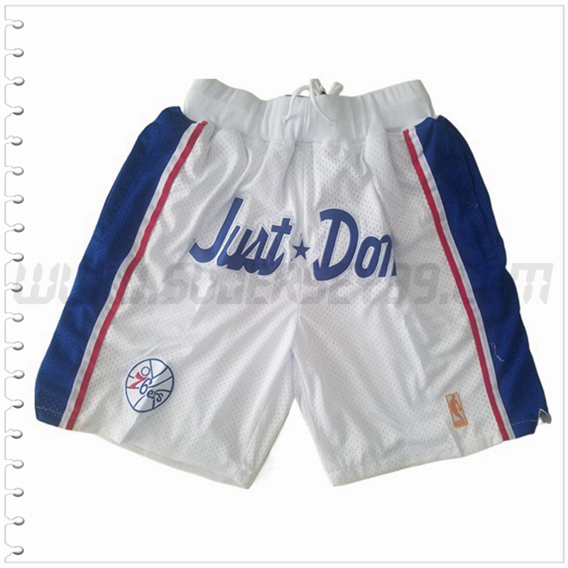 Pantalones Cortos NBA Philadelphia 76ers Blanco