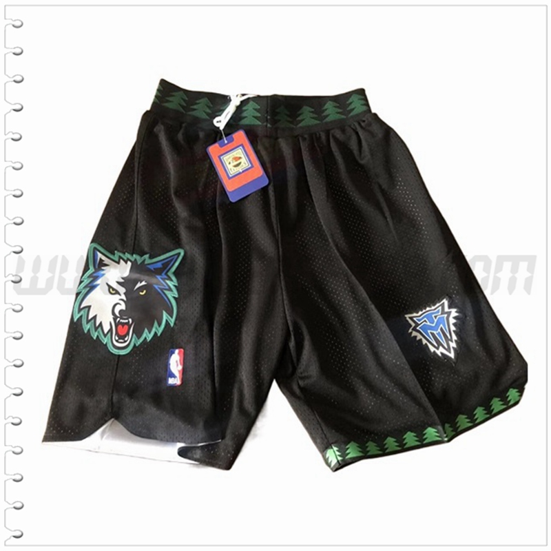 Pantalones Cortos NBA Minnesota Timberwolves Negro