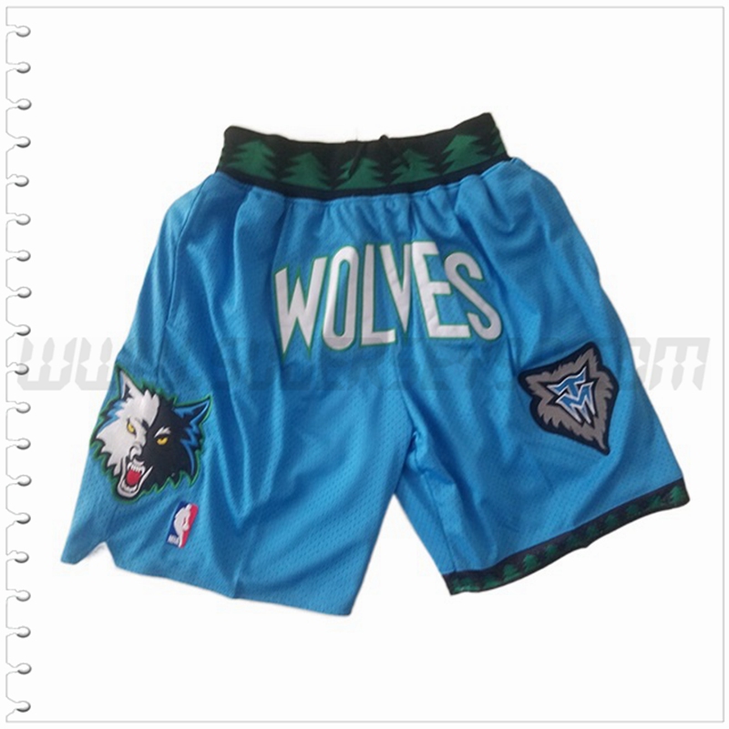 Pantalones Cortos NBA Minnesota Timberwolves Azul