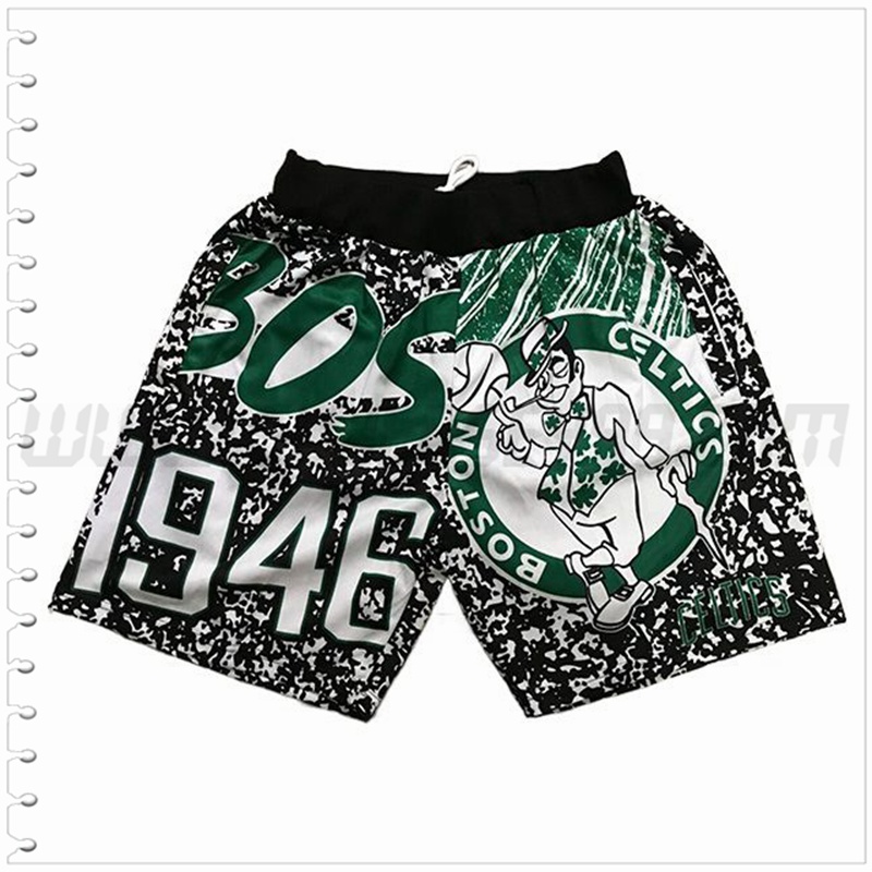 Pantalones Cortos NBA Boston Celtics Negro/Verde