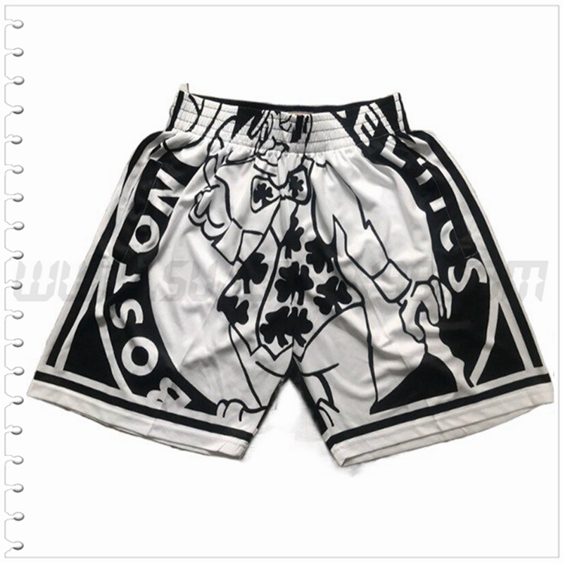 Pantalones Cortos NBA Boston Celtics Blanco/Negro