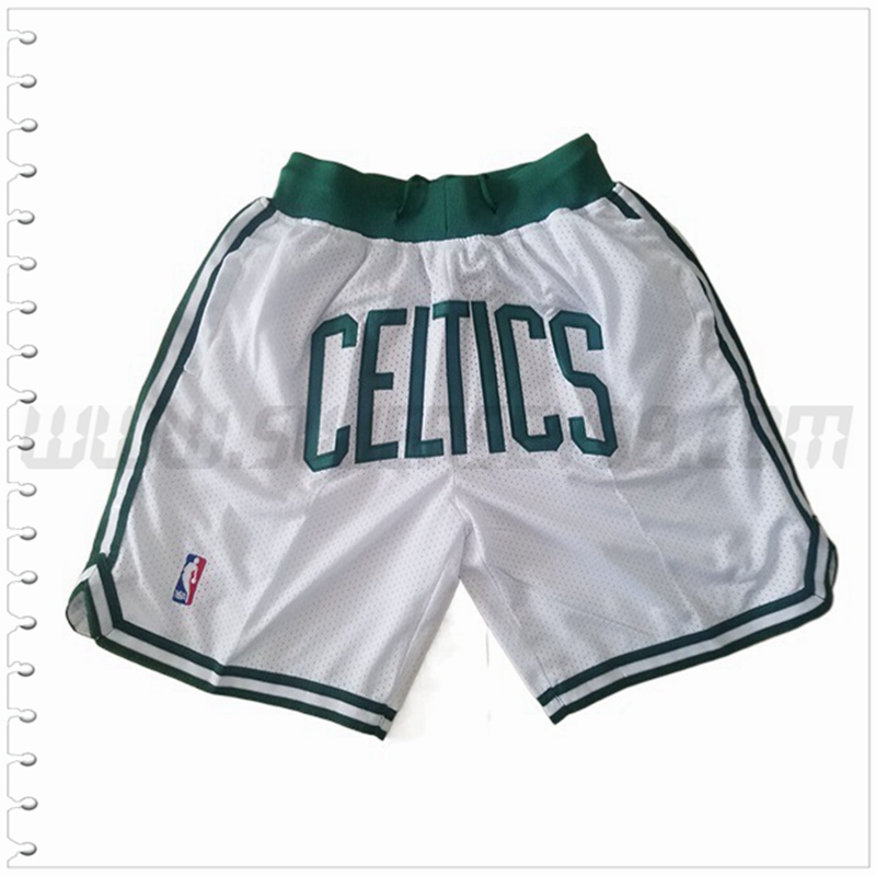 Pantalones Cortos NBA Boston Celtics Blanco