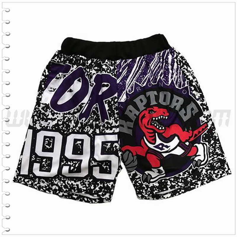 Pantalones Cortos NBA Toronto Raptors Negro/Púrpura