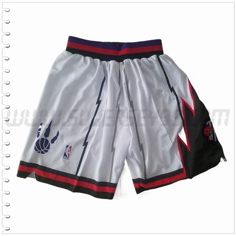 Pantalones Cortos NBA Toronto Raptors Blanco