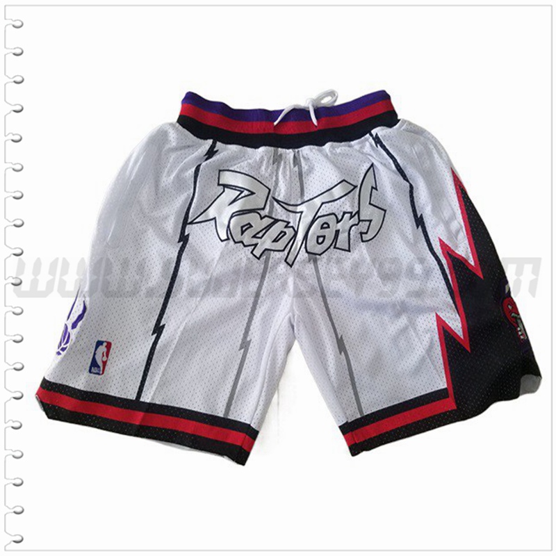 Pantalones Cortos NBA Toronto Raptors Blanco