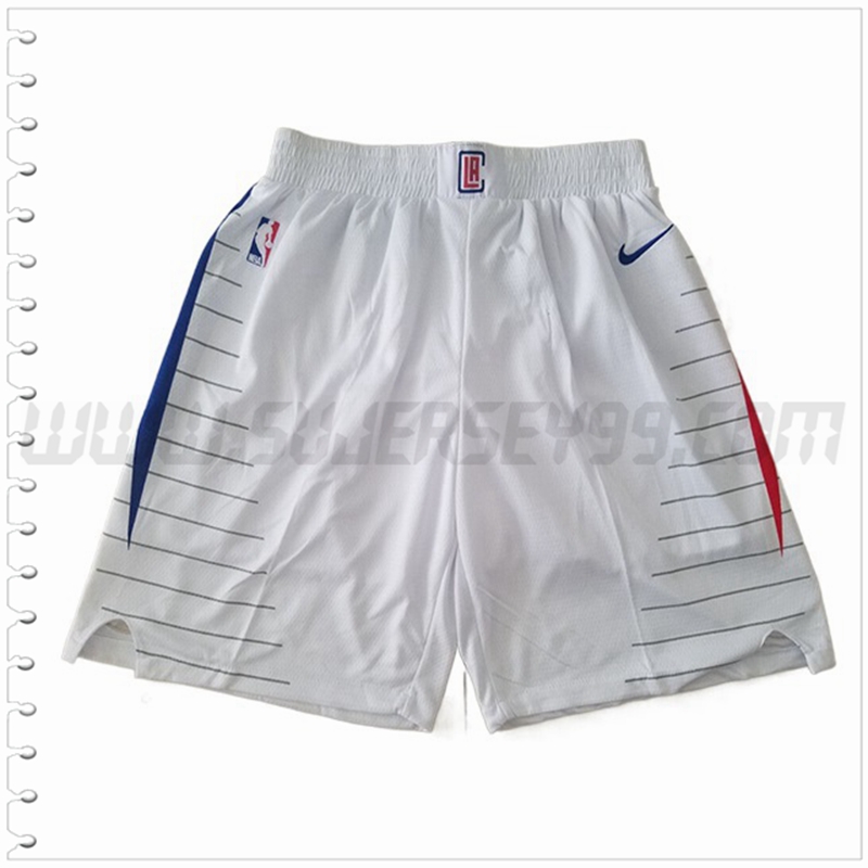 Pantalones Cortos NBA Los Angeles Clippers Blanco