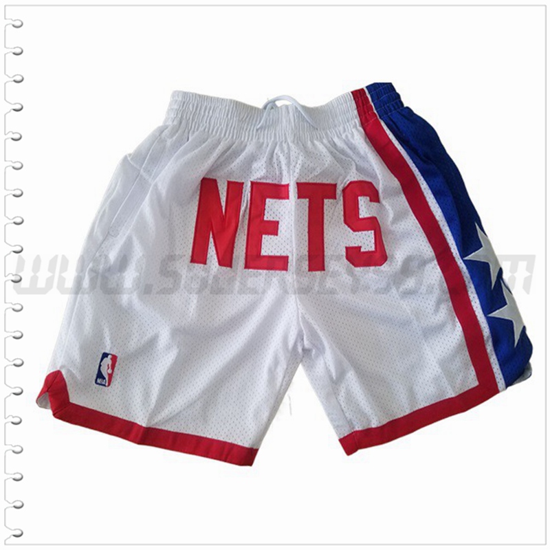 Pantalones Cortos NBA Brooklyn Nets Blanco