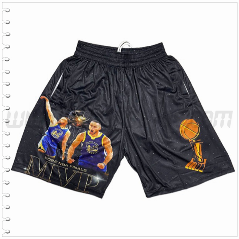 Pantalones Cortos NBA Golden State Warriors Negro